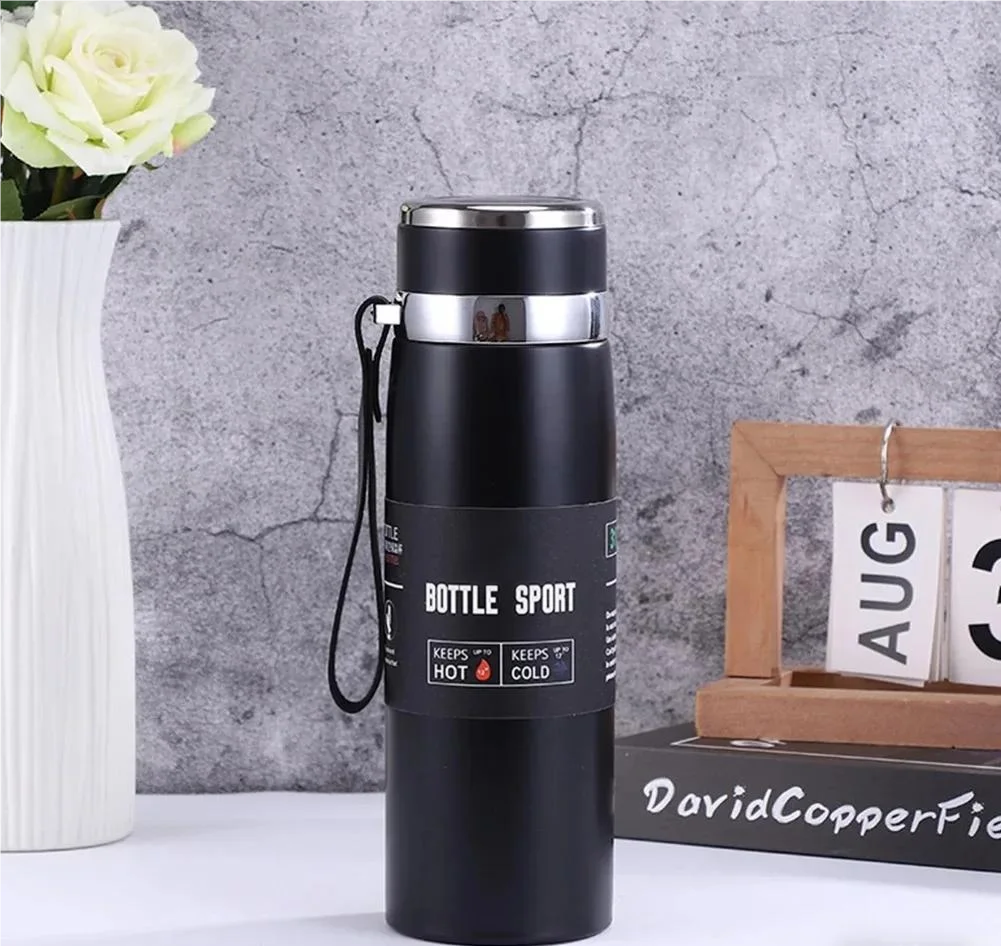 Thermal Water Bottle 1L – Stainless Steel Vacuum Flask, Keeps Hot & Cold