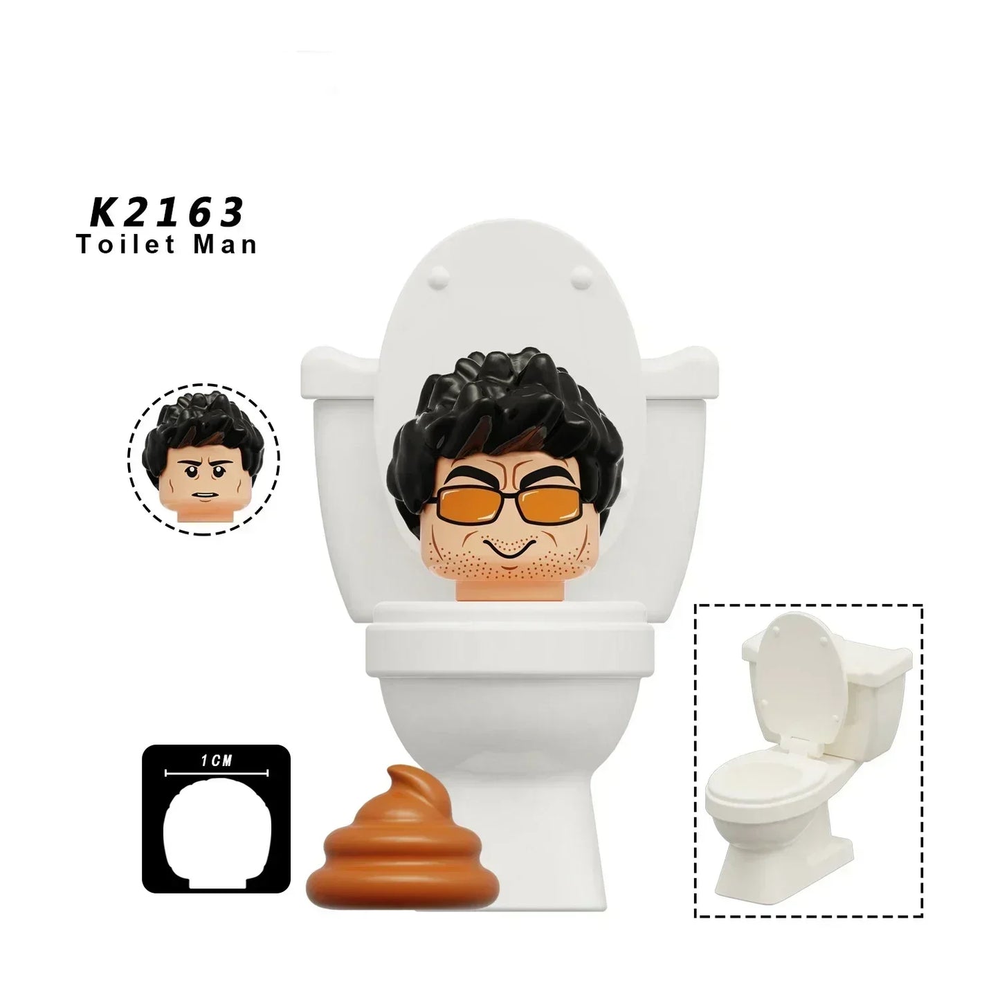 Skibidi Toilet Mini Building Block Figures – TV Man, Cameraman & More