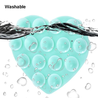 Heart-Shape Suction Cup Phone Holder – Silicone Grip Pad