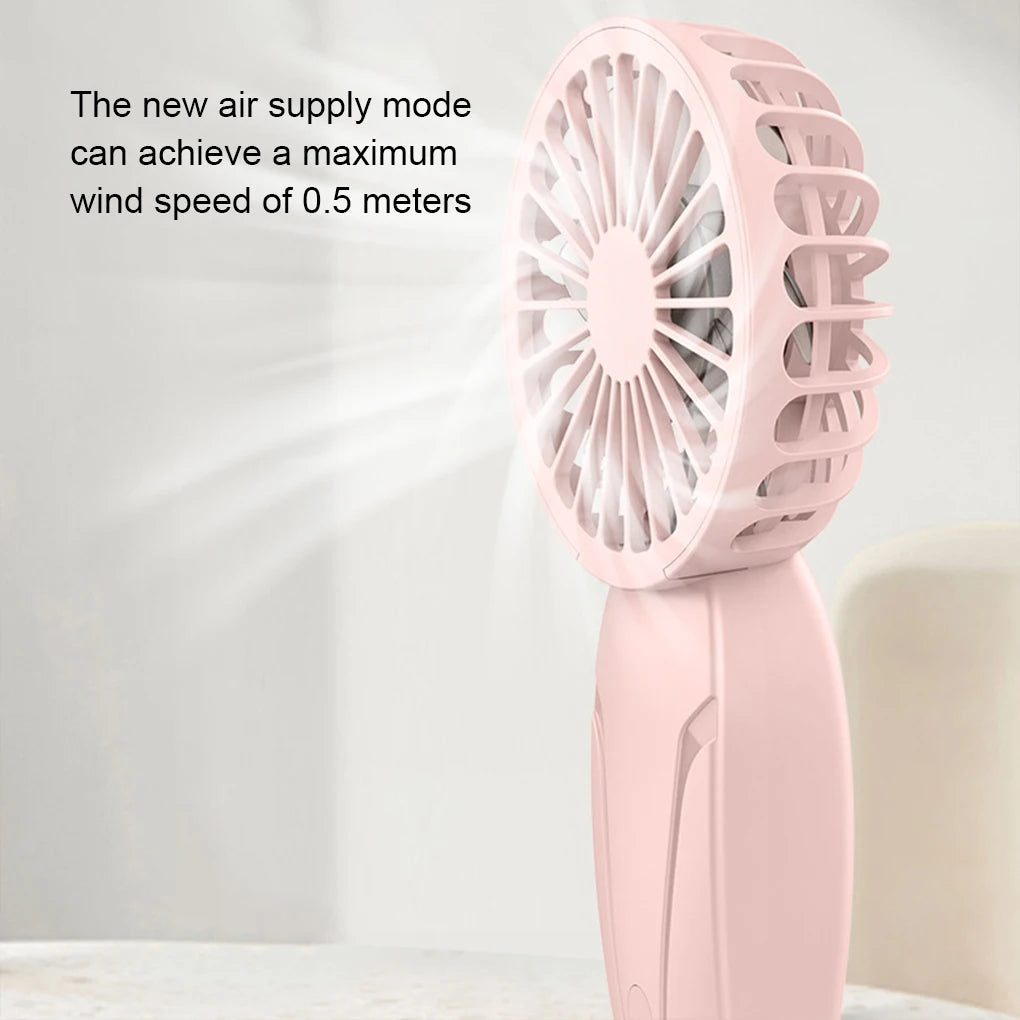 Portable Handheld Mini Fan – USB Rechargeable Pocket Cooling Fan