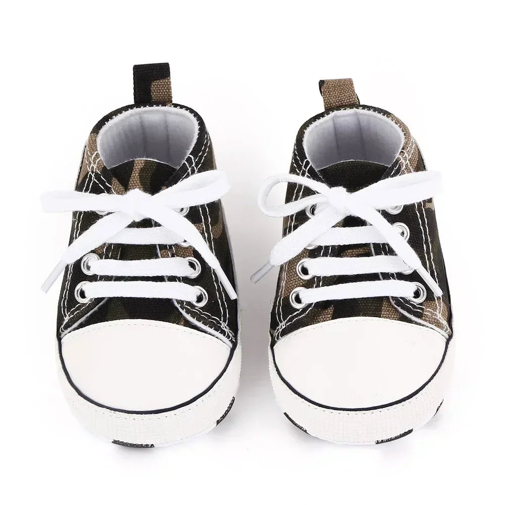 Baby Canvas Sneakers – Soft Sole First Walkers for Boys & Girls