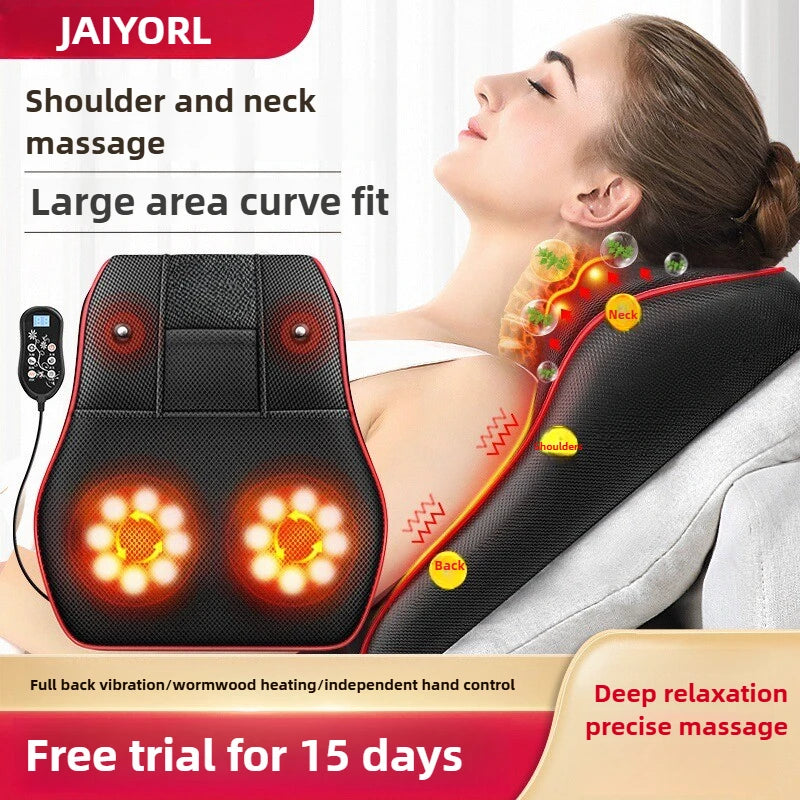 Electric Cervical Neck & Back Massager – Airbag Shiatsu with Heat