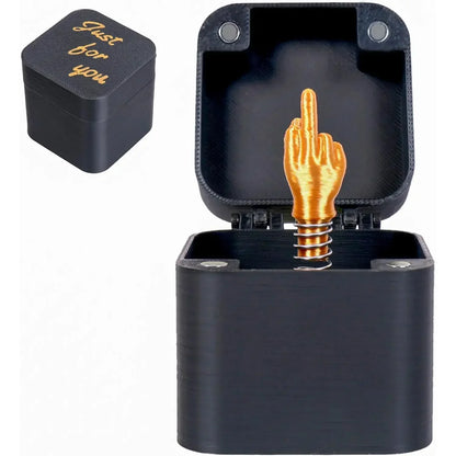 Funny Middle Finger Surprise Box – Novelty Gag Gift Desk Toy
