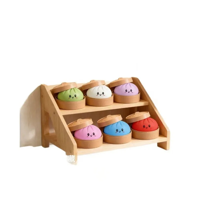 Cute Baozi Squishy Stress Relief Toy – Soft Sensory Squeeze Ball