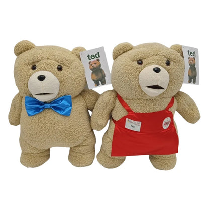 Ted Bear Plush Toy – 48cm Soft Stuffed Animal with Bow Tie