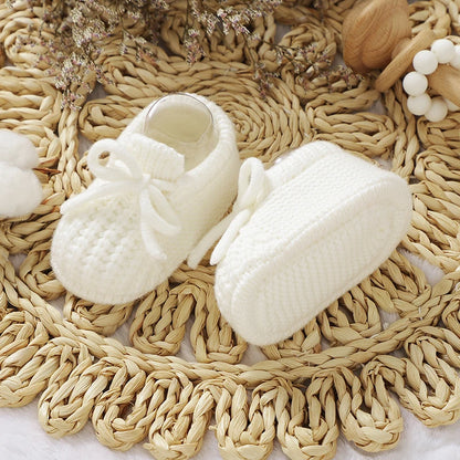 Baby Knit Booties – Soft Sole Anti-Slip First Walker Shoes 0-18M
