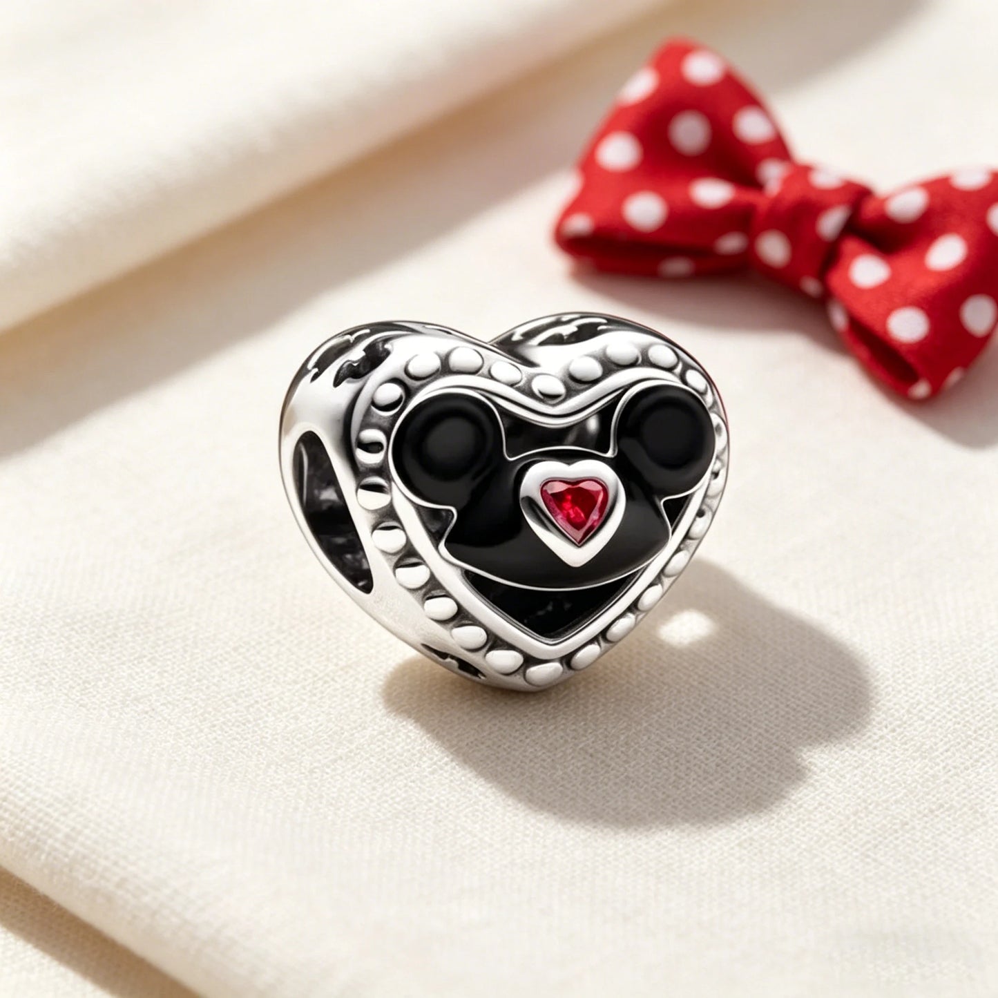 Disney Character Charm Bead – Fits Snake Chain Bracelet & Necklace