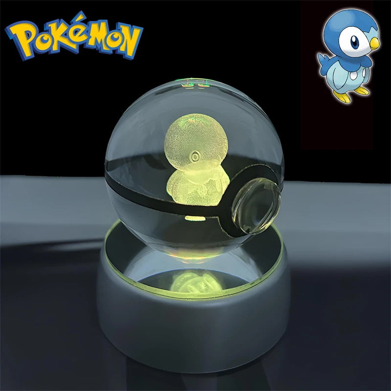 Pokémon 3D Crystal Poké Ball Night Light with LED Base