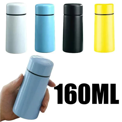 Mini Stainless Steel Thermos 160ml – Portable Pocket Flask for Coffee & Water