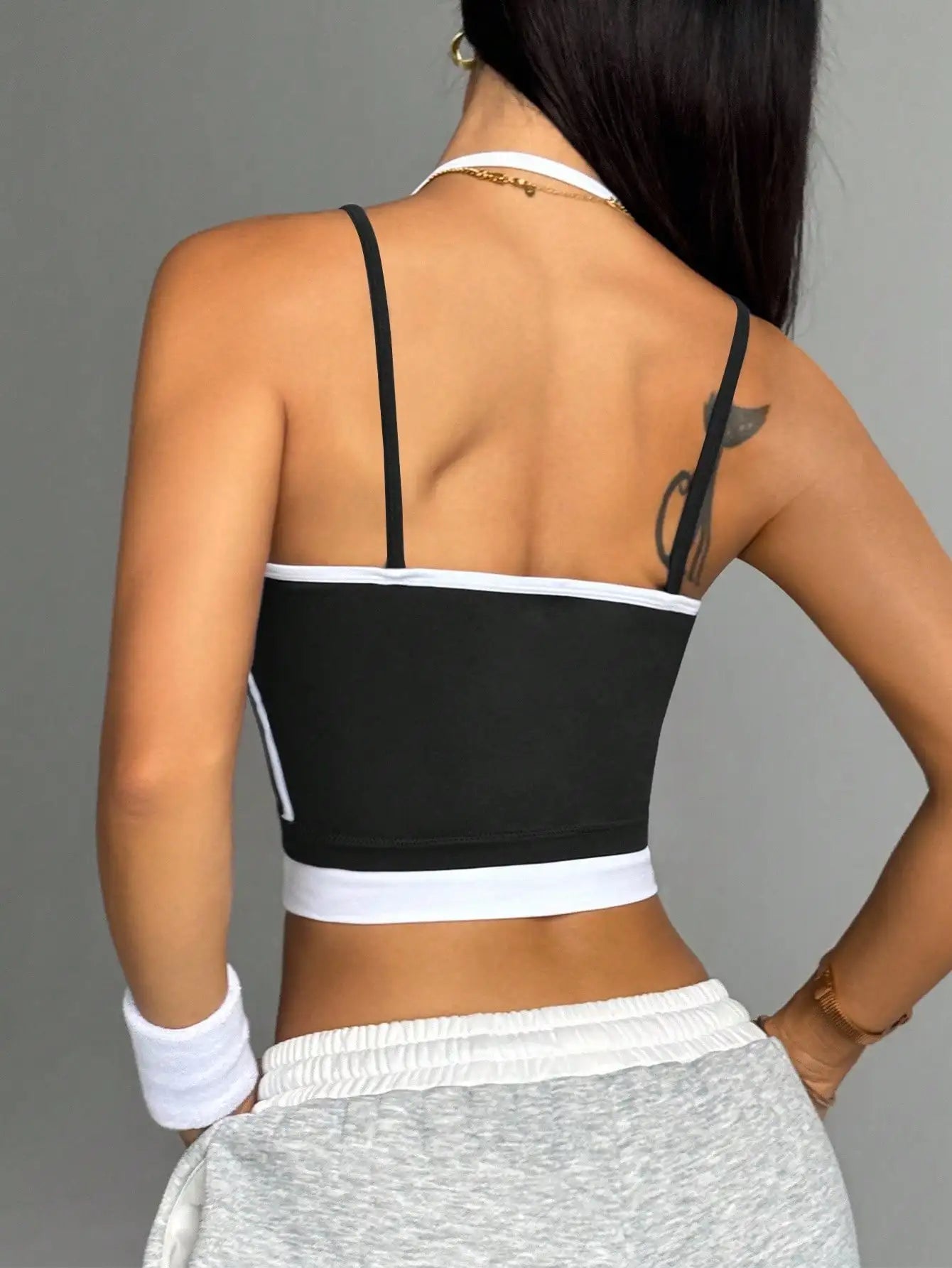 Color Block Sports Bra Women – High Support Workout Bra