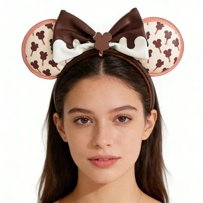 Disney Princess Minnie Ears Headband – Sequin Bow Hair Hoop