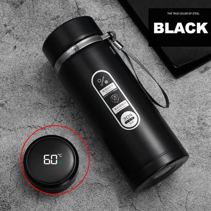 Stainless Steel Thermos Bottle with LED Temperature Display | 500ml & 1L