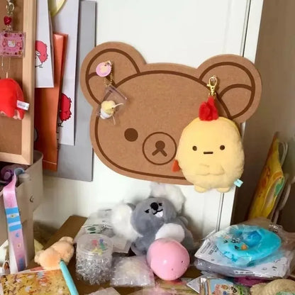 Rilakkuma Bear Felt Wall Panel – Kids Room Decor 9.4x11.8in