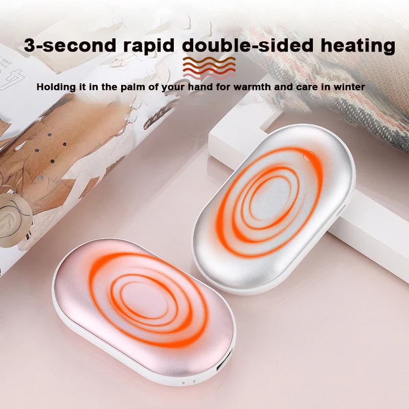 Electric Hand Warmer – Ultra-Thin Double-Sided Heating, 3 Temperature Levels