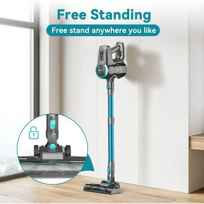 Cordless Vacuum Cleaner 40KPa – Powerful Stick Vacuum for Hard Floors, Carpet & Pet Hair