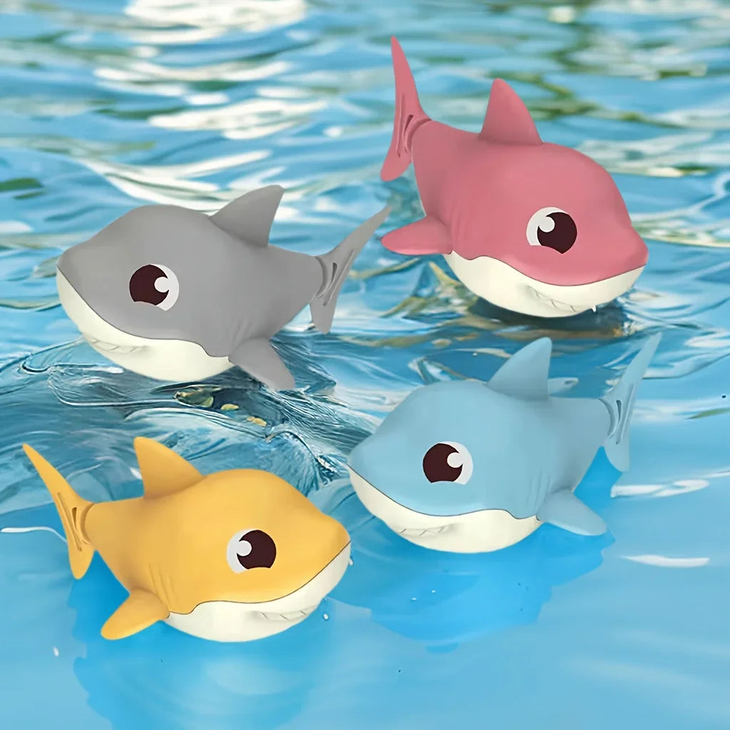 Wind-Up Shark Baby Bath Toy – Cartoon Swimming Pool Toy