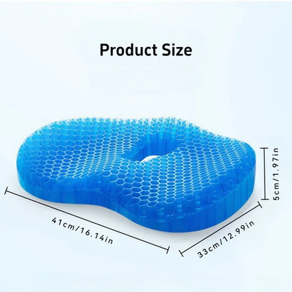 Thick Gel Seat Cushion – Cooling Honeycomb Pad for Office, Car & Home