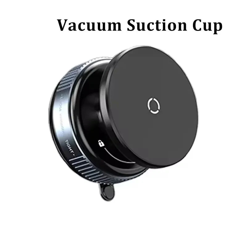 Magnetic Car Phone Holder – Foldable Vacuum Suction Mount