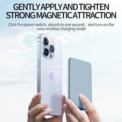 Magnetic Wireless Power Bank – Ultra-Thin Alloy Fast Charger for iPhone