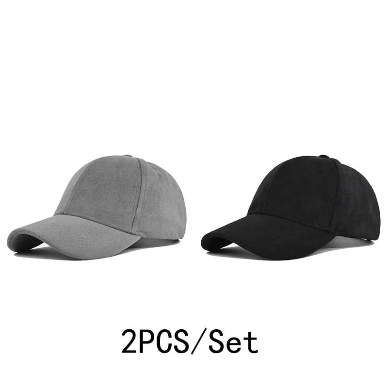 Solid Color Baseball Cap – Unisex Retro Adjustable Hat