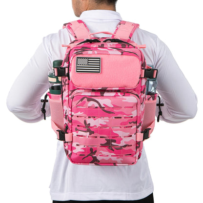 Tactical MOLLE Backpack with Dual Cup Holders – 25L & 45L