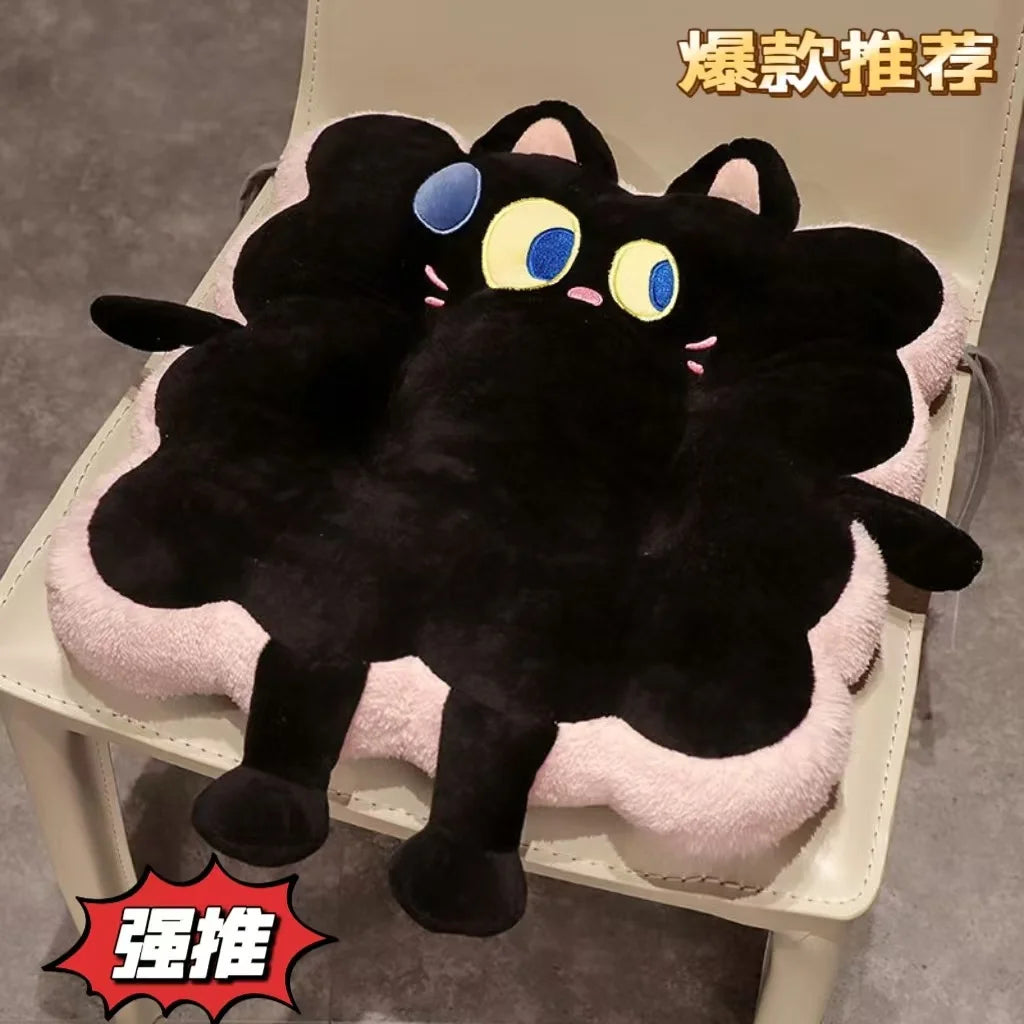 Cartoon Toast Seat Cushion – Cute Plush Chair Pad, Washable