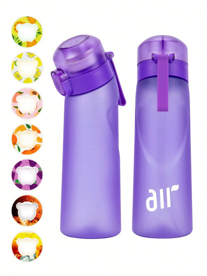 Portable Air Water Bottle with Straw and Flavor Pod