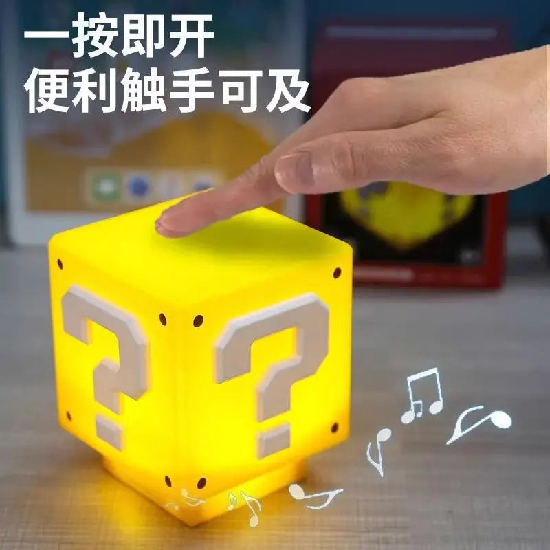 Question Mark Block LED Night Light with Sound & USB Charging