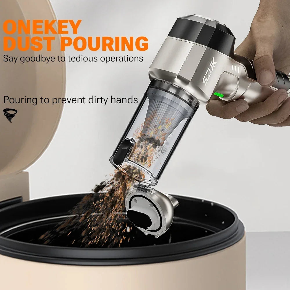 SZUK C017MAX Wireless Mini Handheld Car Vacuum Cleaner
