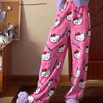 Women's Hello Kitty Flannel Pajama Pants