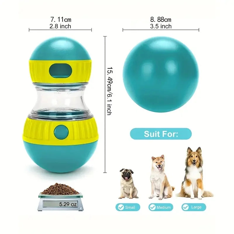 Interactive Slow Feeder Dog Treat Dispenser Toy