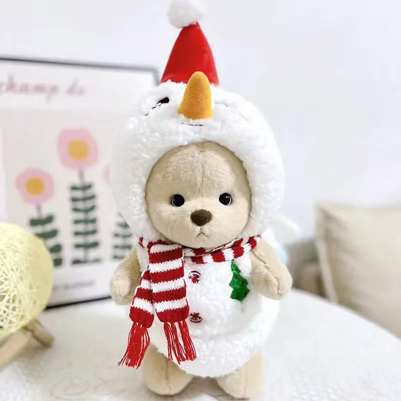 Dress-Up Teddy Bear Plush Toy with Changeable Outfits – Cute Stuffed Animal Doll