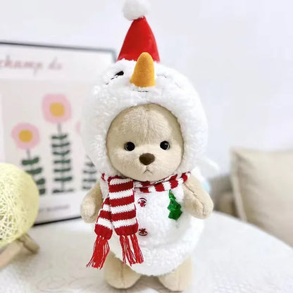 Dress-Up Teddy Bear Plush Toy with Changeable Outfits – Cute Stuffed Animal Doll