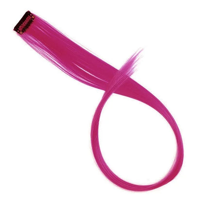 22-Inch Clip-In Synthetic Hair Extensions – Rainbow Colors