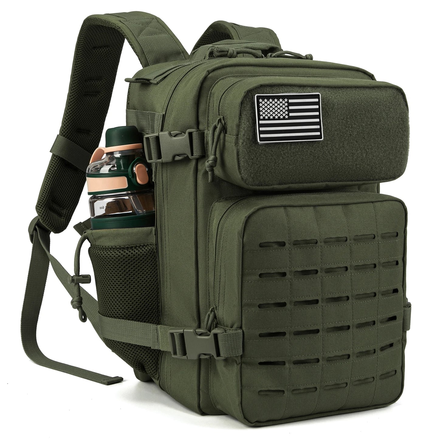 25L Tactical Backpack – MOLLE Laser Cut Military Rucksack
