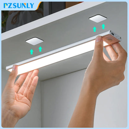 LED Motion Sensor Under Cabinet Light Bar – USB Rechargeable