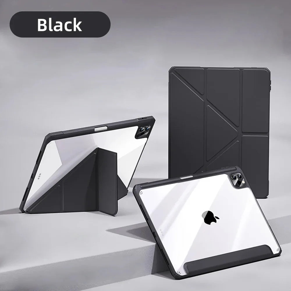 iPad Case with Pencil Holder – Compatible with iPad Air, Pro, Mini, 5th–11th Gen & M2/M3/M4