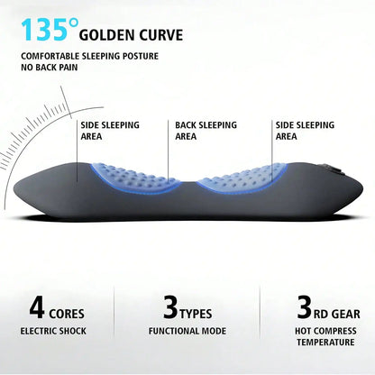 3-in-1 Back & Neck Massager Pillow with Heat & Air Compression