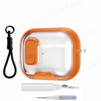AirPods Pro 3 Clear Case with Cleaning Kit & Lanyard