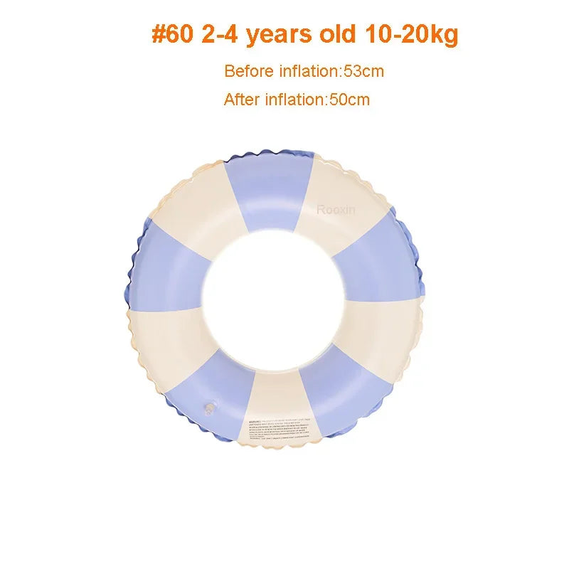 Inflatable Swim Ring Pool Float for Kids & Teens Donut Swimming Tube
