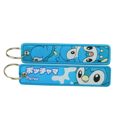 Anime Embroidered Keychain – Jet Tag Key Ring for Bags & Cars