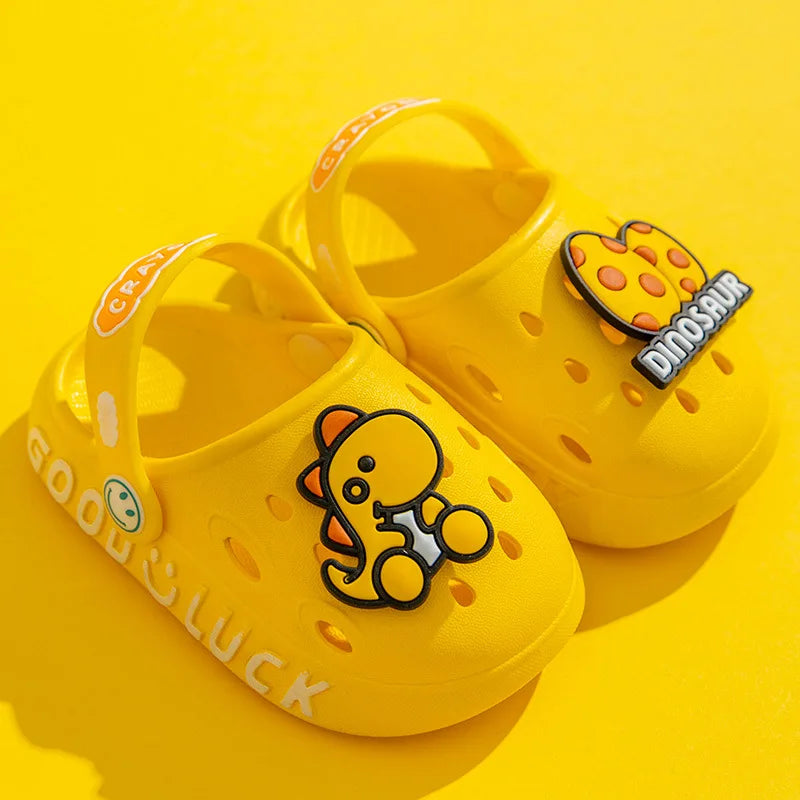 Kids Cartoon Dinosaur Clog Sandals – Baby & Toddler Beach Shoes