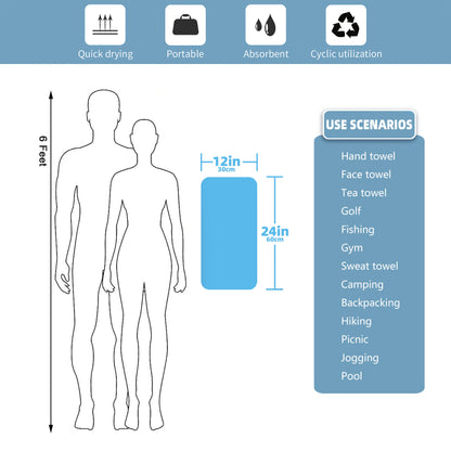 Microfiber Quick-Dry Beach Towel – Lightweight & Absorbent