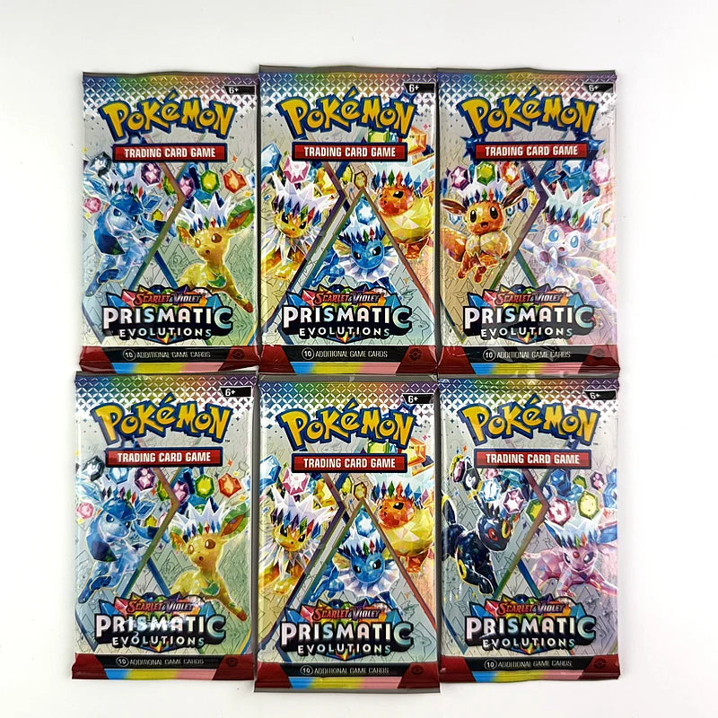 10/20PCS Pokémon Prismatic Evolutions 151 Booster Card Pack