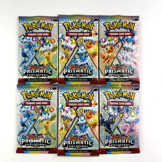 10/20PCS Pokémon Prismatic Evolutions 151 Booster Card Pack