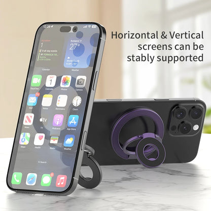 MagSafe Magnetic Phone Ring Holder – Foldable Stand & Grip