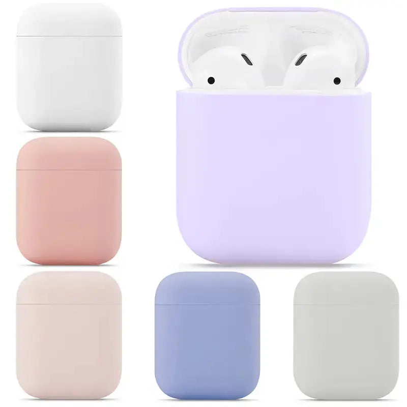 Soft Silicone AirPods Case Cover – AirPods 1 & 2