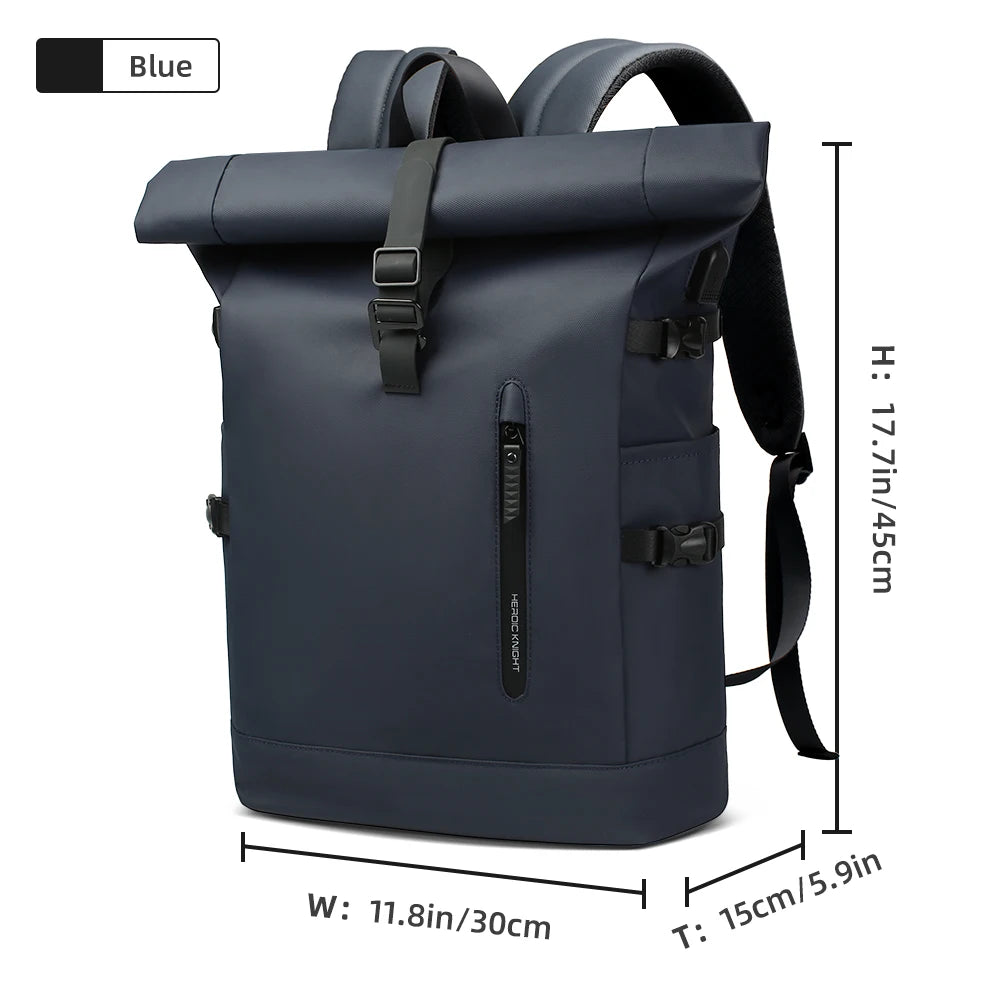 Expandable Travel Backpack – Waterproof Roll-Top Laptop Bag 15.6"
