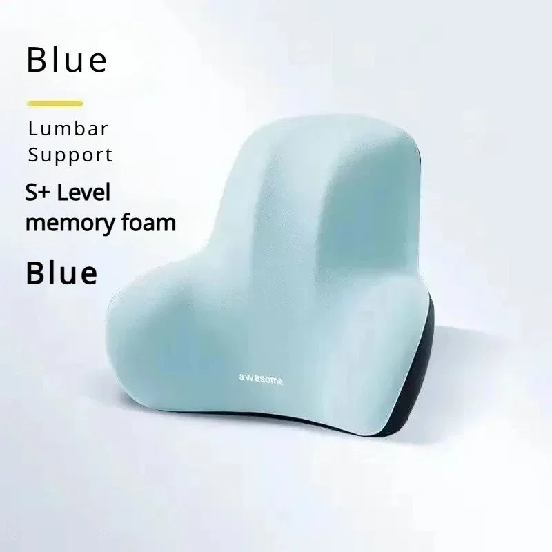 Memory Foam Lumbar Support Cushion for Car, Office & Gaming Chairs