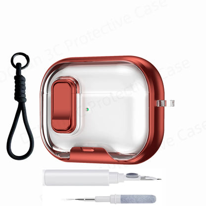 AirPods Pro 3 Clear Case with Cleaning Kit & Lanyard